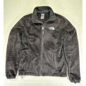 The North Face Women's Small Black‎ Fuzzy Fleece Full Zip Jacket Outdoor